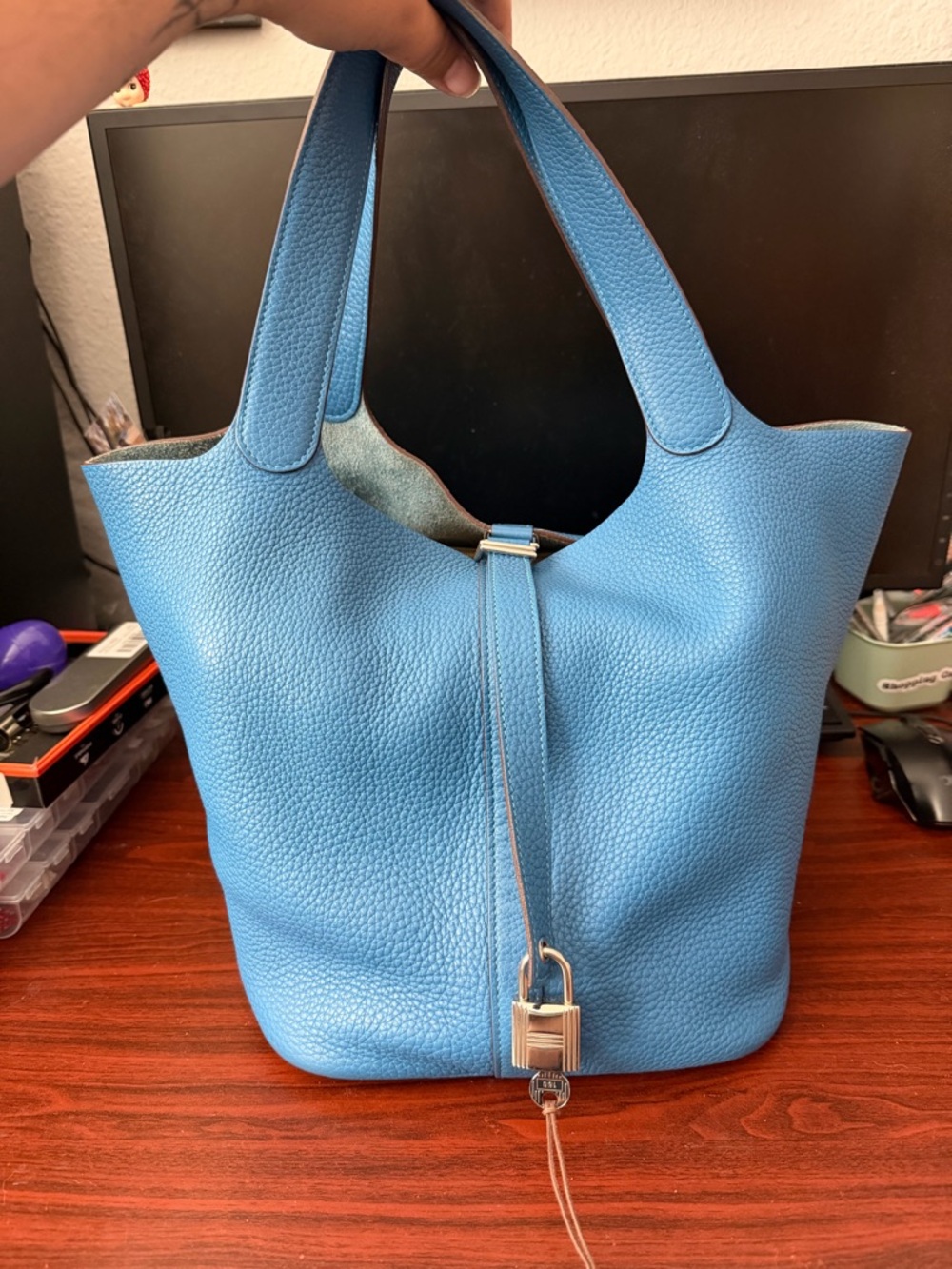 Hermes GM Picotin Lock Bag 26 Clemence